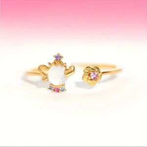 Disney's Beauty and the Beast Mrs. Potts and Chip Ring, Teapot and Teacup